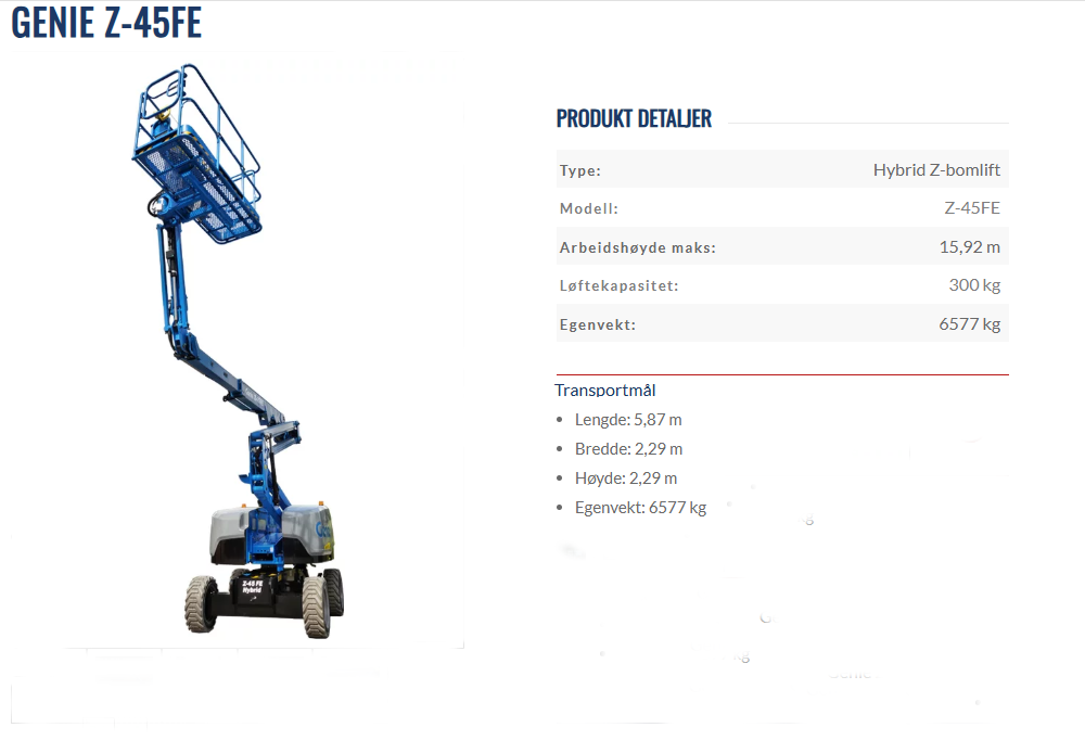 Genie z45fe